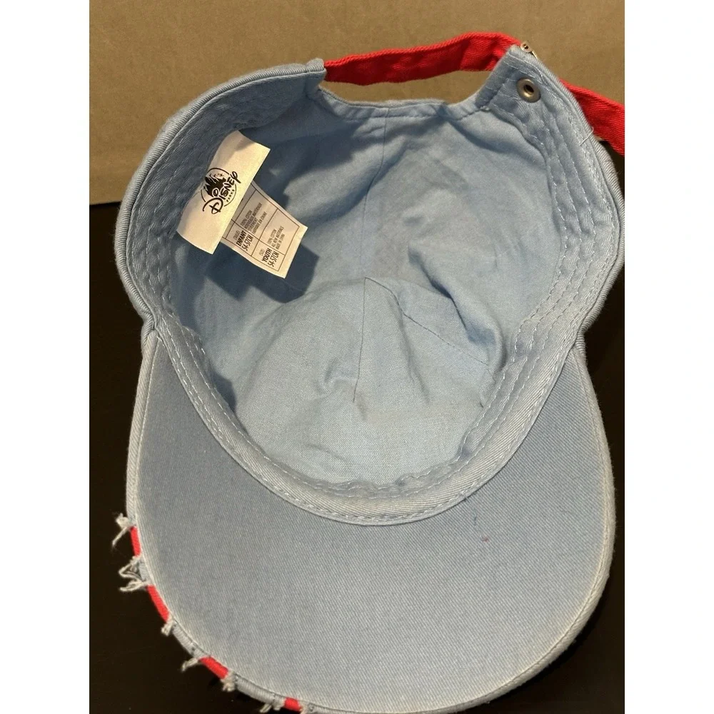 Stitch Hat Cap Strapback Disney Adjustable Stitch Was Here Blue Red‎ Claw Marks